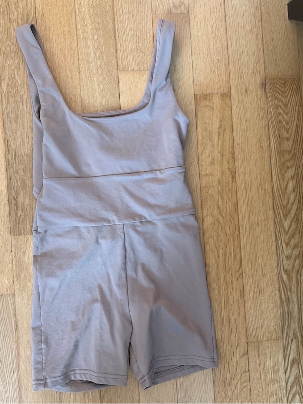 One-Piece Bodysuit in Taupe cute got Pilates!